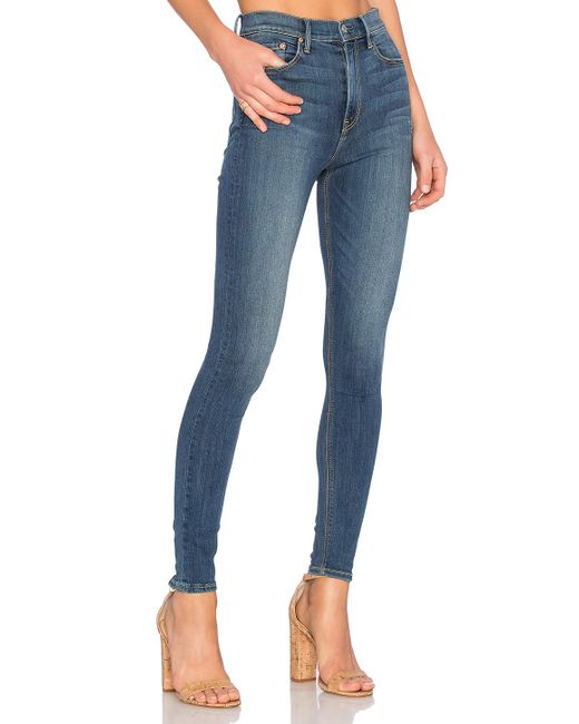 GRLFRND Blue Kendall High-rise Super Stretch Skinny Jean