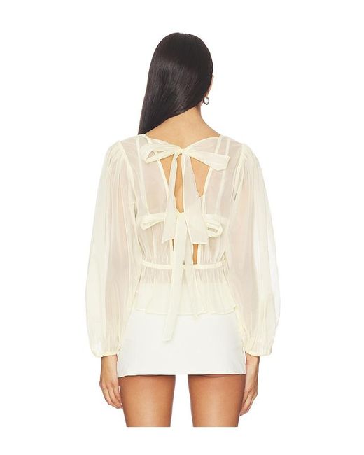 Astr White Amie Top