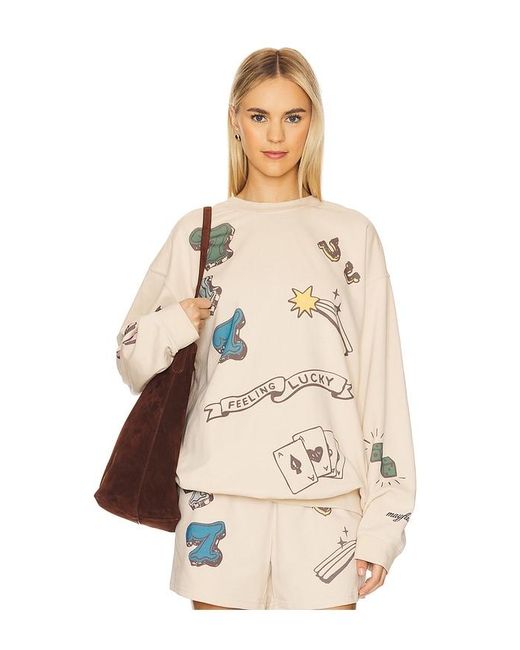Sudadera Lucky En Talla (También En Xs, S/M, M/L) The Mayfair Group de color Natural
