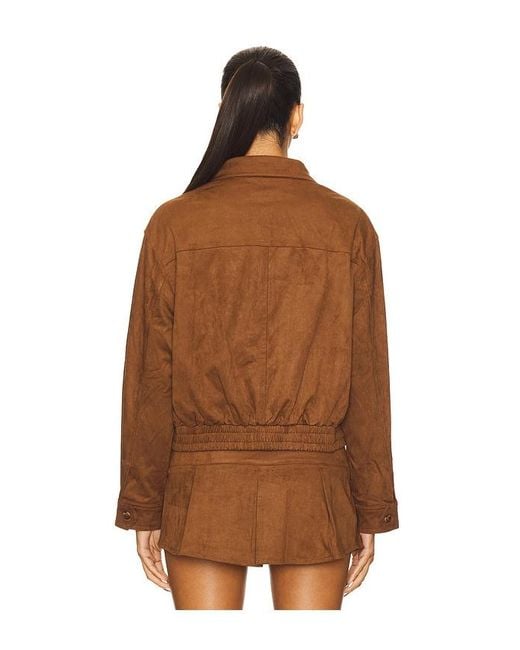 ZEMETA Brown Mocca Suede Jacket