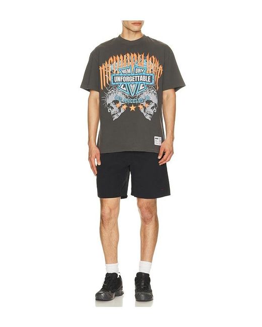 Memory Lane Multicolor Unforgettable Shield Tee for men