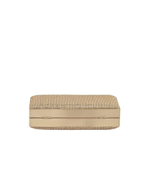 Olga Berg Natural Stef Crystal Box Clutch