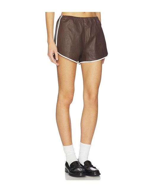 SPRWMN Multicolor Dolphin Leather Shorts
