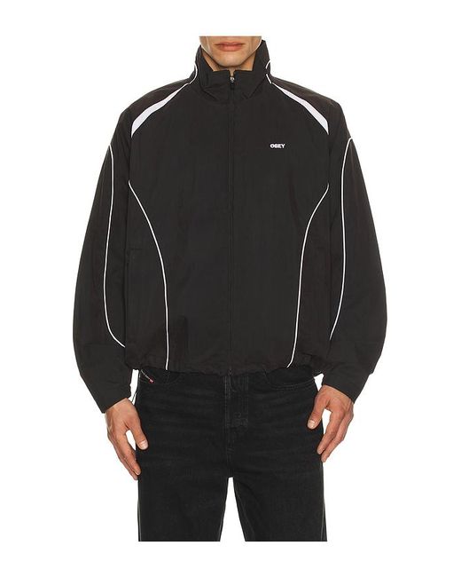 Obey Windbreaker Practice in Black für Herren