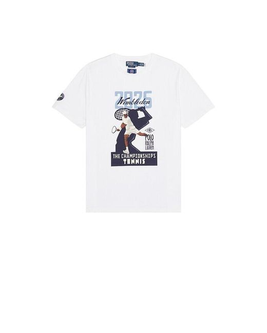 Polo Ralph Lauren White Wimbledon Tee for men