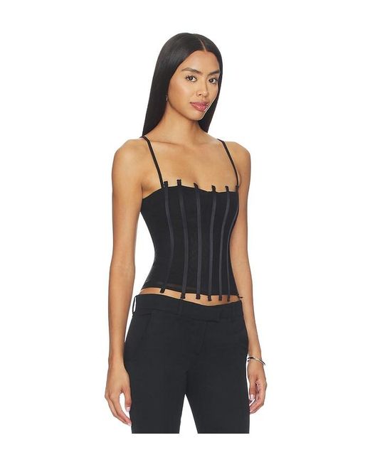 Miaou Black Lila Corset