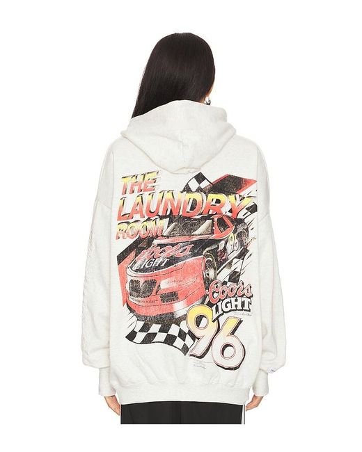 The Laundry Room White 96 Coors Light Racing Hideout Hoodie
