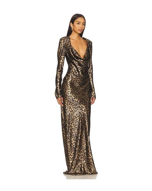 Sans Faff Multicolor Anna Cowl Evening Dress