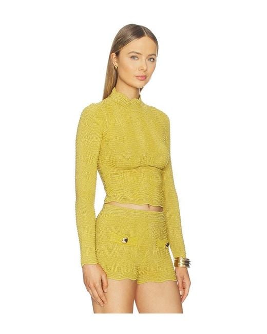 retroféte Yellow Prissy Top