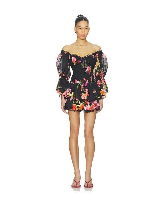 Charo Ruiz Black Azurea Short Dress
