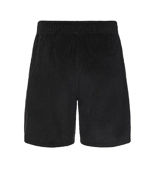 Pleasures Black Flip Corduroy Shorts for men
