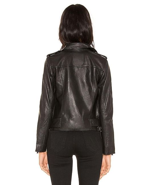 AllSaints Black Balfern Leather Biker Jacket