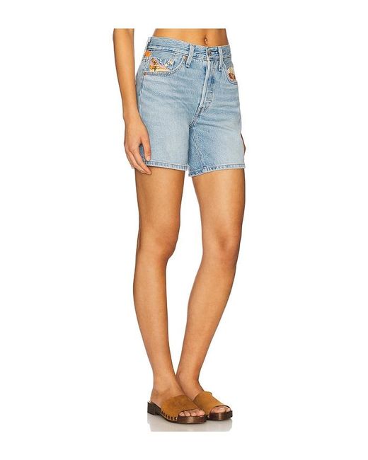 Short Medio Muslo 501 En Color Azul Talla (También En 25, 26, 27, 28, 29, 30) Levi's de color Blue