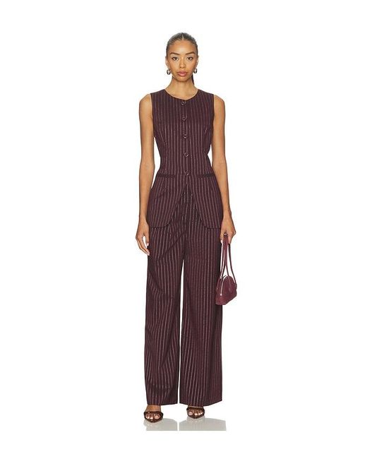 Simon Miller Brown Bloo Pinstripe Pant