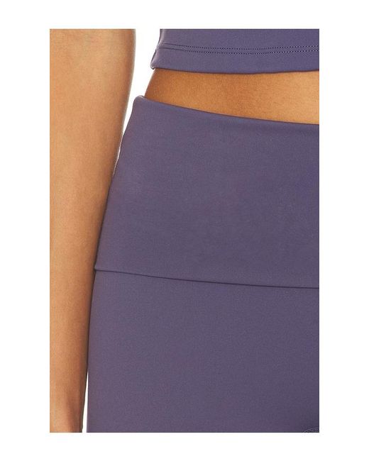 Gold Hinge Blue Essentials Foldover Flare Pant