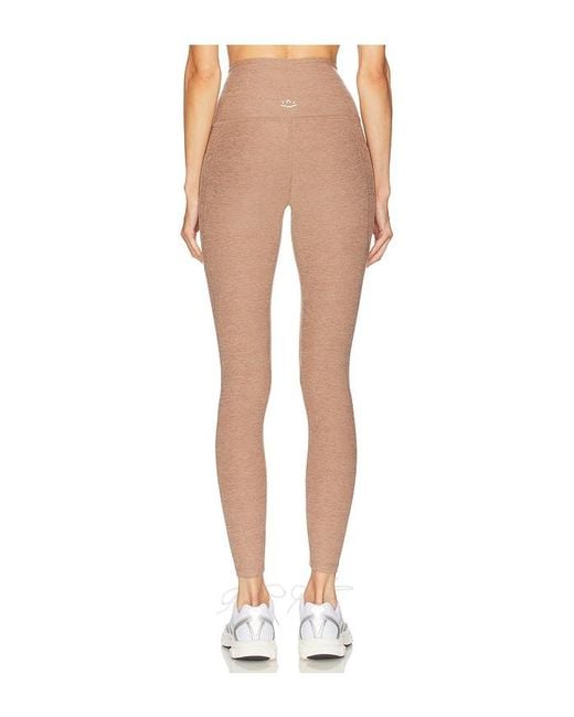 Beyond Yoga White Spacedye The Go Pocket Midi Leggings
