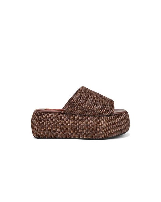 Simon Miller Brown Raffia Cloudy Platform