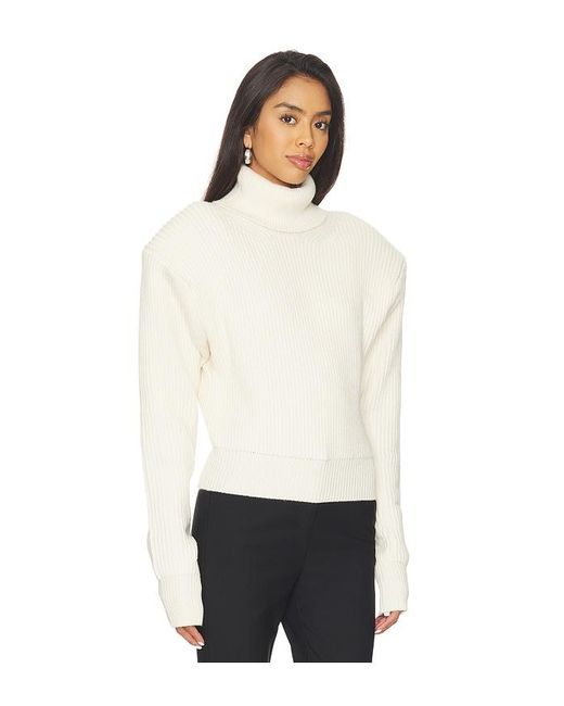 Ronny Kobo White Camilla Knit Top