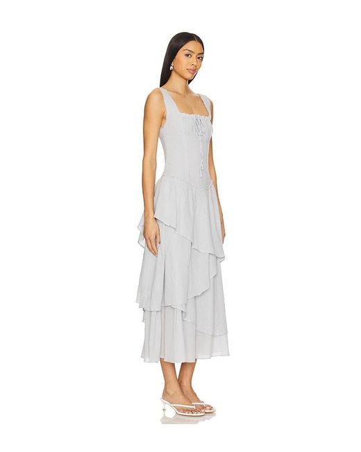 Free People White Midi-Kleid Free-Est