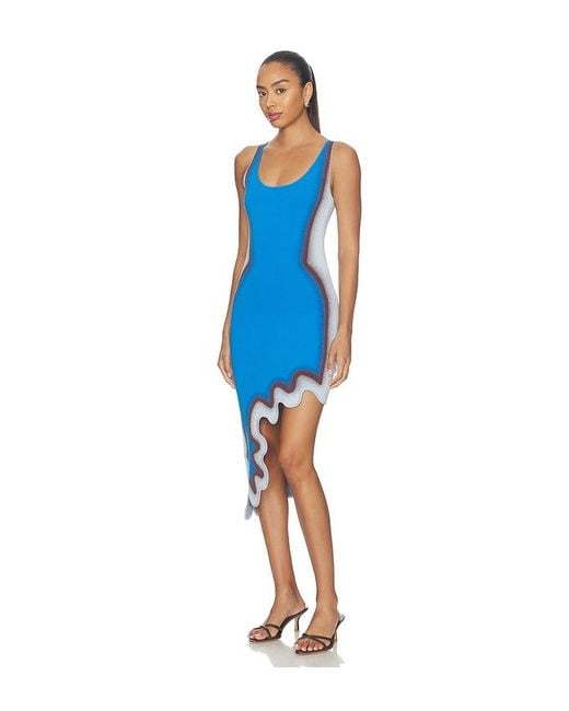 Ph5 Blue Aster Reversible Wavy Dress