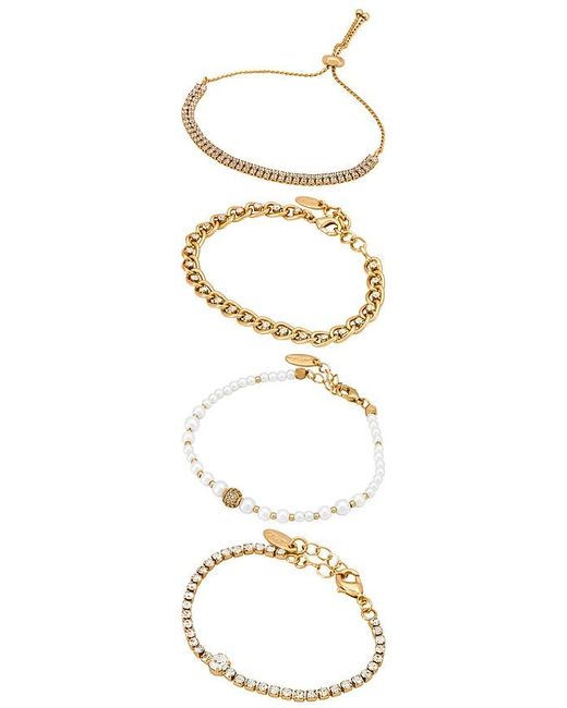 Ettika Metallic Chain Bracelet Set