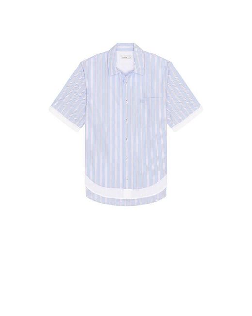 Jonathan Simkhai White Steven Double Layer Shirt for men