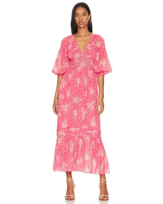 Free People Golden Hour Maxi in Pink | Lyst
