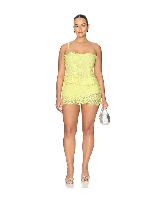 AFRM Yellow Presley Skirt