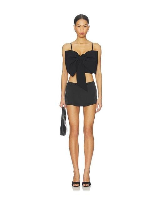 Fleur du Mal Black Blair Bow Top
