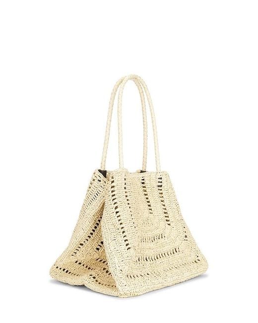 Madewell Natural Large Eyelet Raffia Tote