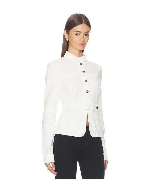 Lioness White Brooklyn Denim Jacket