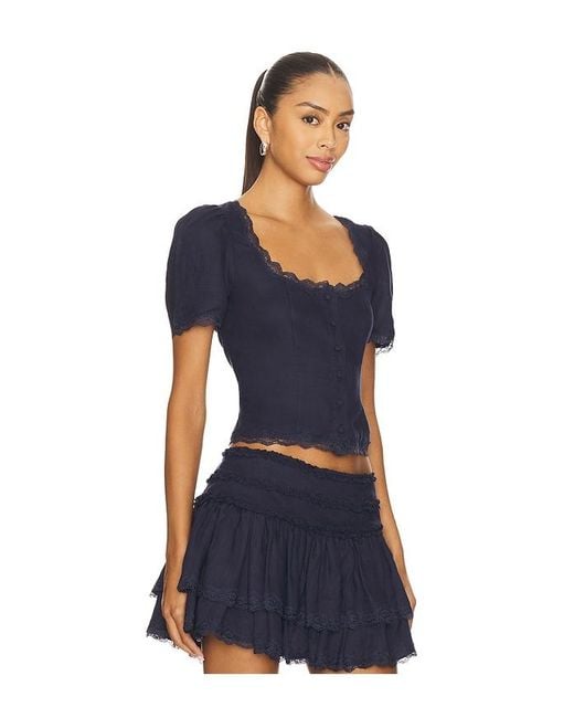 MAJORELLE Blue Betsy Top