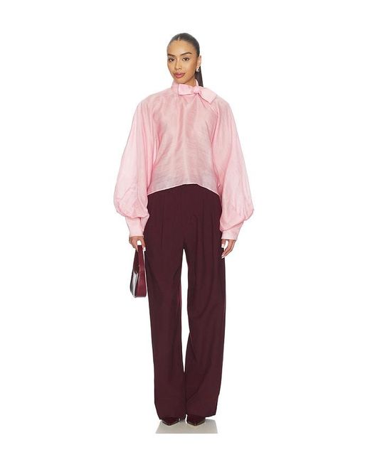 La Fuori Pink Tie-Up Top