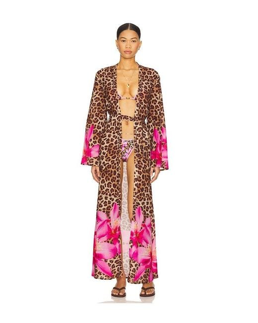 Runaway the Label Red Camille Robe