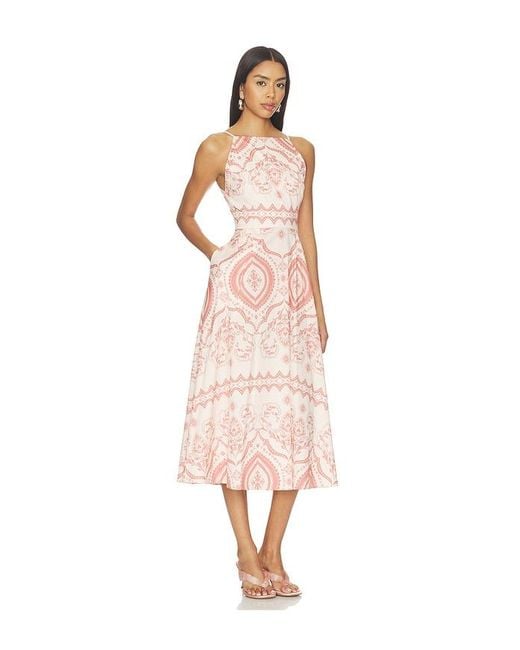 MISA Los Angles Multicolor Amity Midi Dress