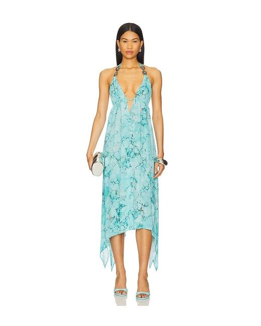 L'Agence Blue 'Agence Umma Dress