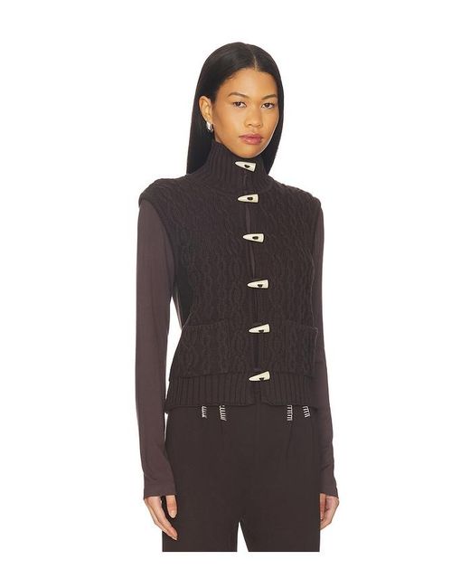 Siedres Brown Lesna Cardigan