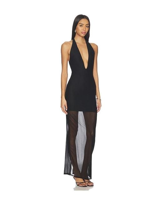 Lovers + Friends Black Liliah Gown