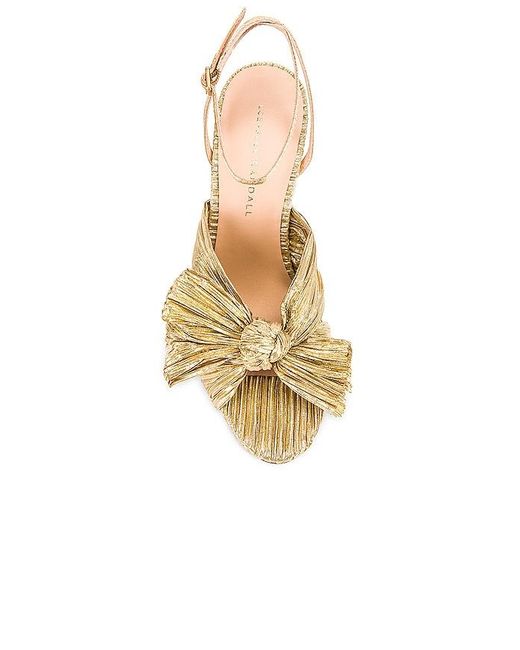 Loeffler Randall Orange Camellia Bow Heel With Ankle Strap