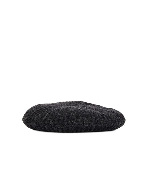 Ganni Structured Rib ベレー帽 Black