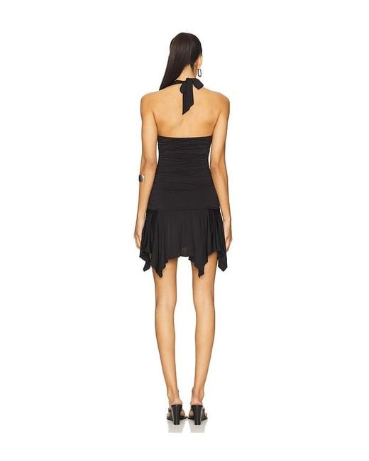 superdown Black Aryella Halter Mini Dress