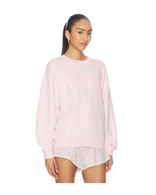 Anine Bing Pink Spencer Sweatshirt