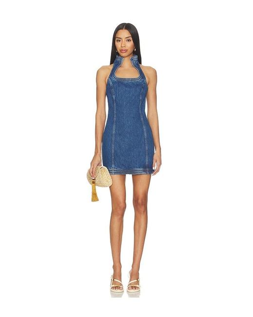 Cult Gaia Blue Azura Dress
