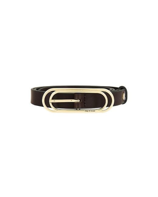 Rag & Bone Black Duo Rounded Rebound Belt