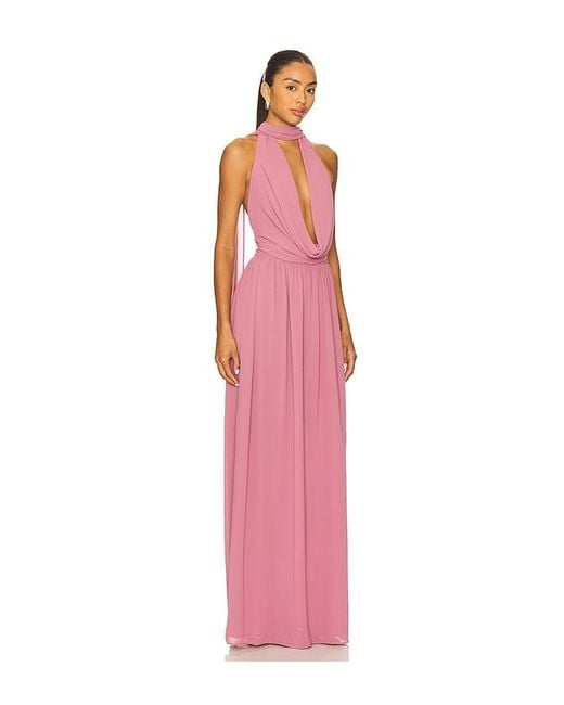 Lovers + Friends Pink Isabella Gown