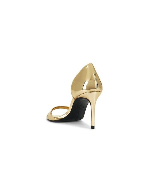 Black Suede Studio Metallic Vanity 80 Sandal