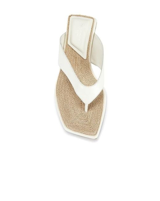 Rag & Bone White Jo Thong Wedge Sandal