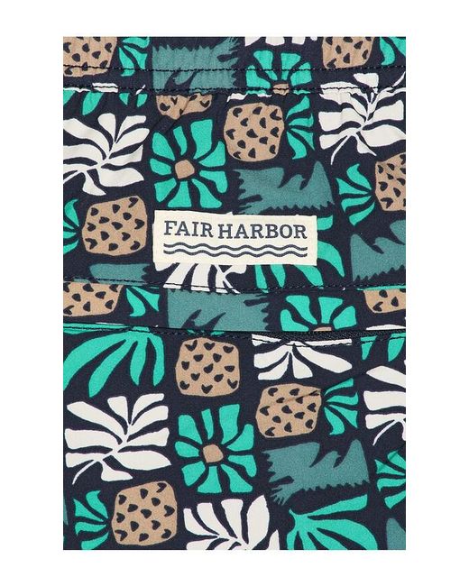 Fair Harbor Green Bungalow Swim Trunk for men