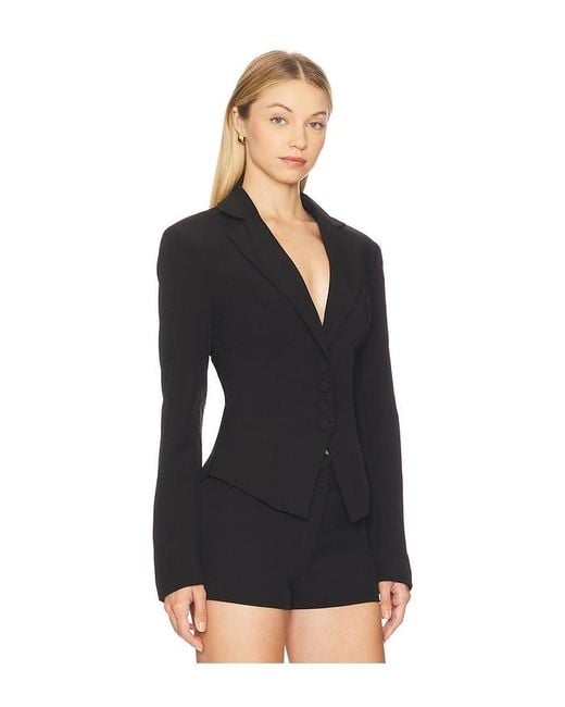 ALL THE WAYS Black Blazer Johanne