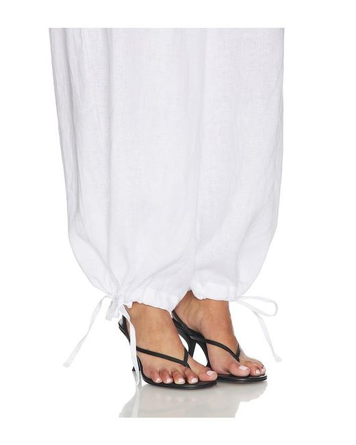 AEXAE White Linen Balloon Pant